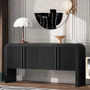 Nalani 63'' Wide Striped Sideboard with 4 Doors