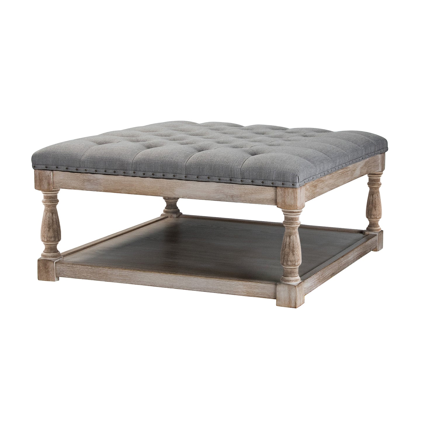 Cepheus Shelved Tufted Cocktail Ottoman