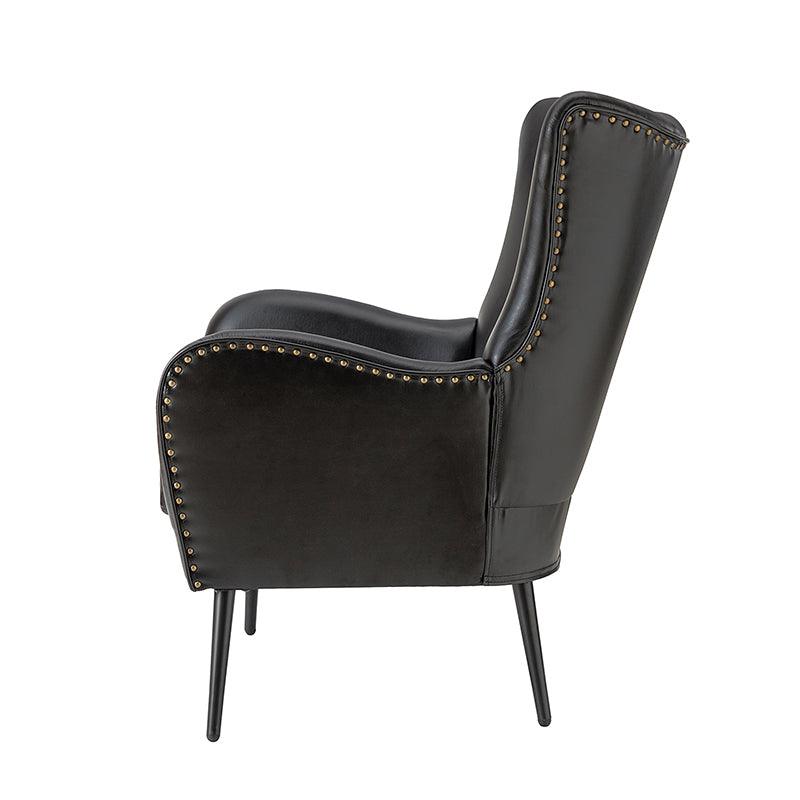 Ella Faux Leather Wingback Armchair