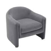 Modern-Style Upholstered Barrel Accent Chair