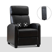 Garrett Modern and Soft Touch Breathable Leather Massage Home Theater Individual Seat with Remote Control