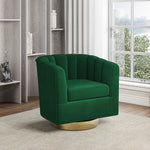 Jaxon Velvet Swivel Barrel Chair