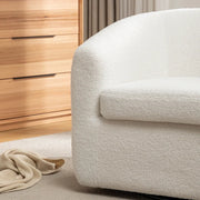 Alexandre Upholstered Swivel Barrel Chair