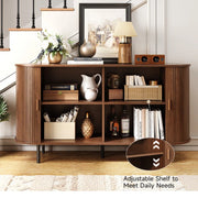 Gwendolyn 55'' Sideboard Storage Cabinet with Doors and Shelves