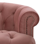 Amand Velvet Rolled Arm Chesterfield