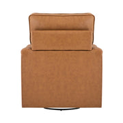 Elijah Genuine Leather Swivel Accent Chair (Set of 2)