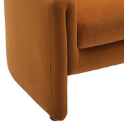 Modern-Style Upholstered Barrel Accent Chair