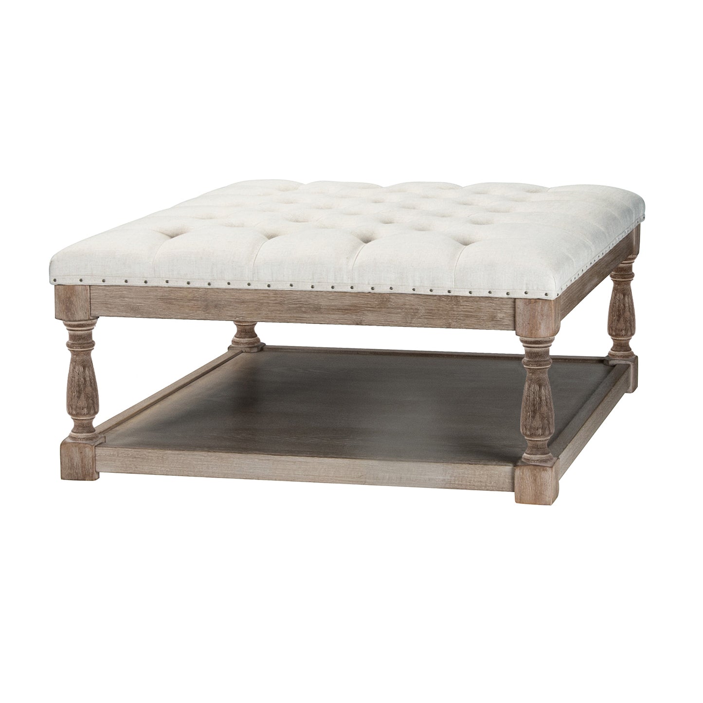 Cepheus Shelved Tufted Cocktail Ottoman