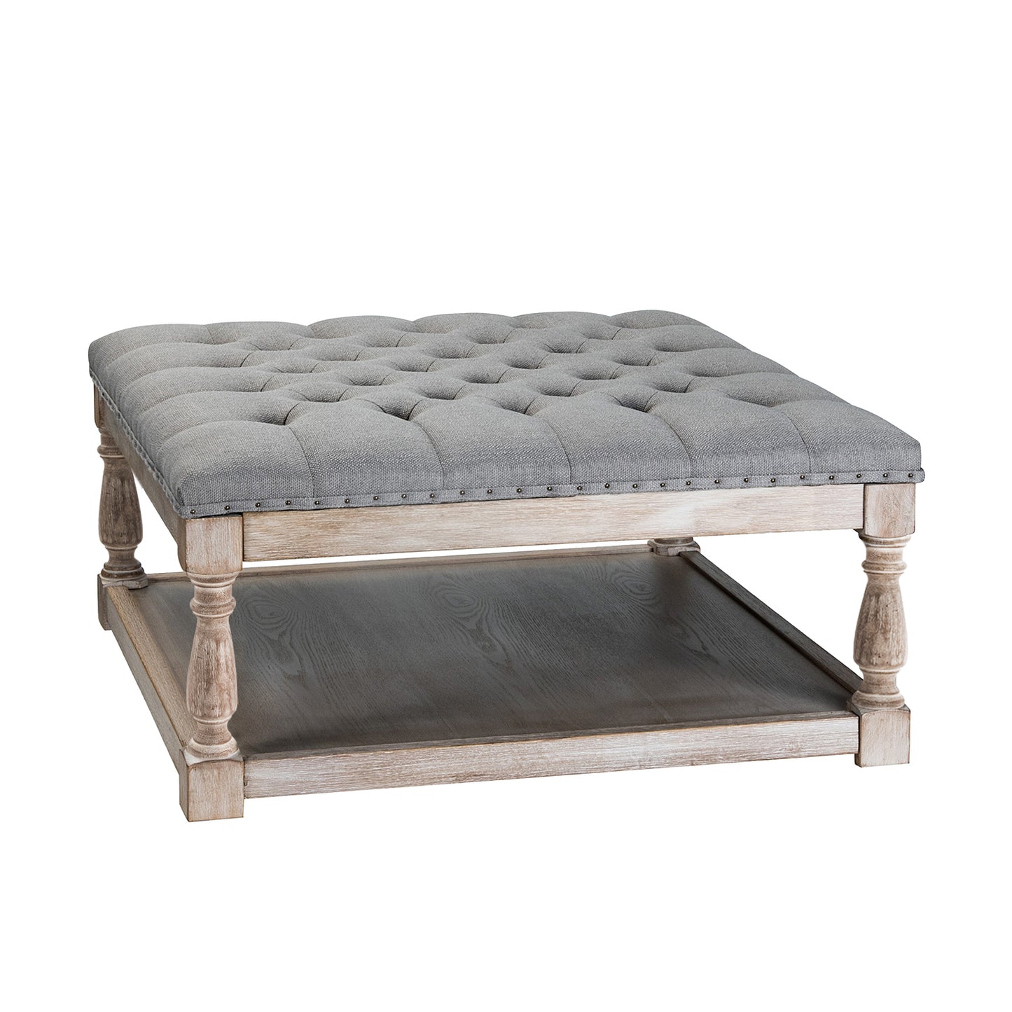 Cepheus Shelved Tufted Cocktail Ottoman