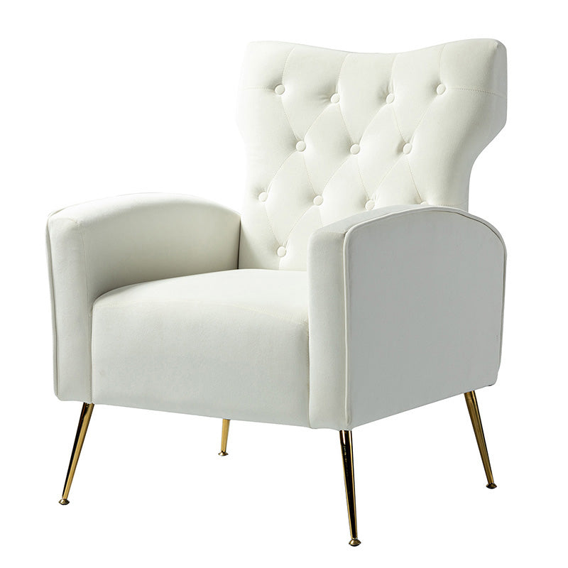 Layla Tufted Velvet Wingback Armchair