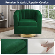 Jaxon Velvet Swivel Barrel Chair