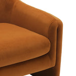 Modern-Style Upholstered Barrel Accent Chair