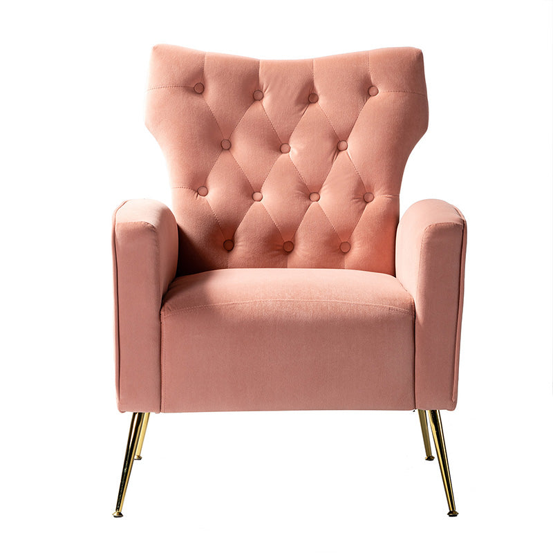 Layla Tufted Velvet Wingback Armchair