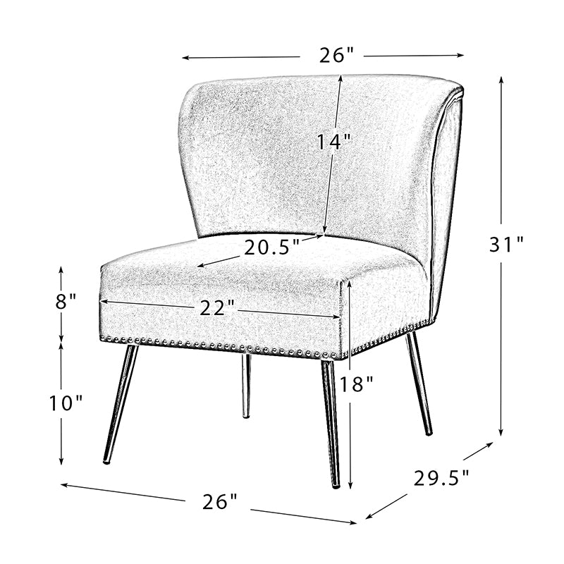 Cedella Velvet Side Chair