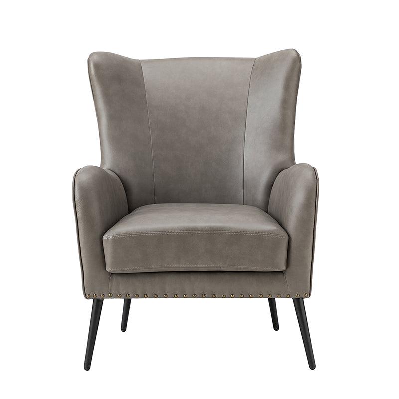 Ella Faux Leather Wingback Armchair