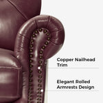 Tracie Genuine Leather Accent Chair (Set of 2)
