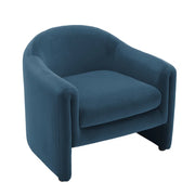 Modern-Style Upholstered Barrel Accent Chair