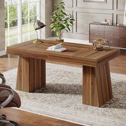 Sophie Executive Mid-Century Modern Home Office Desk with Sturdy Base