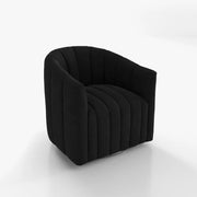 Kelly Velvet Swivel Barrel Chair