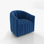 Kelly Velvet Swivel Barrel Chair