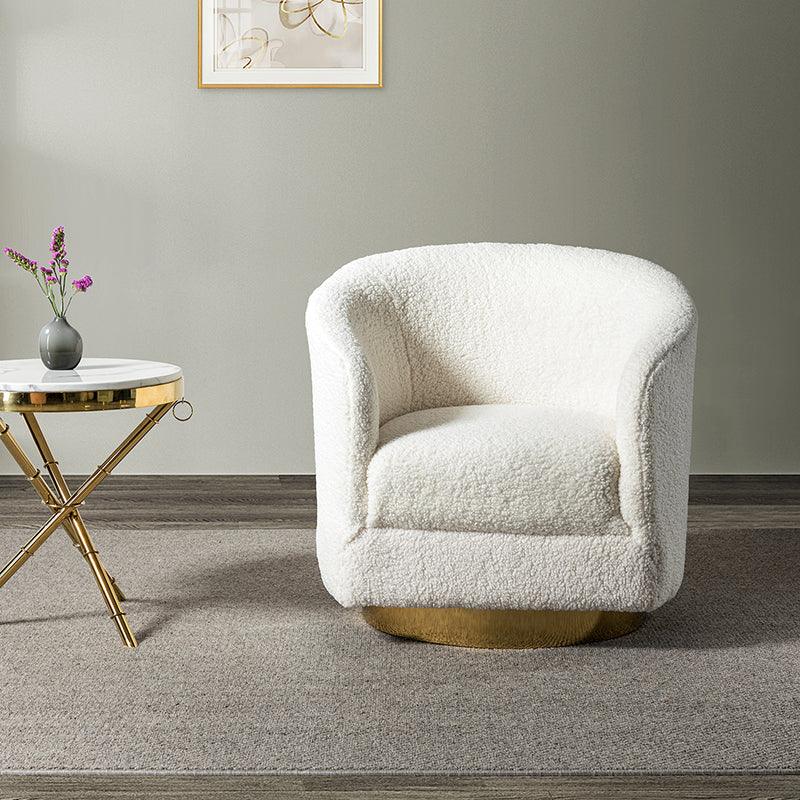 Boucle Swivel Chair