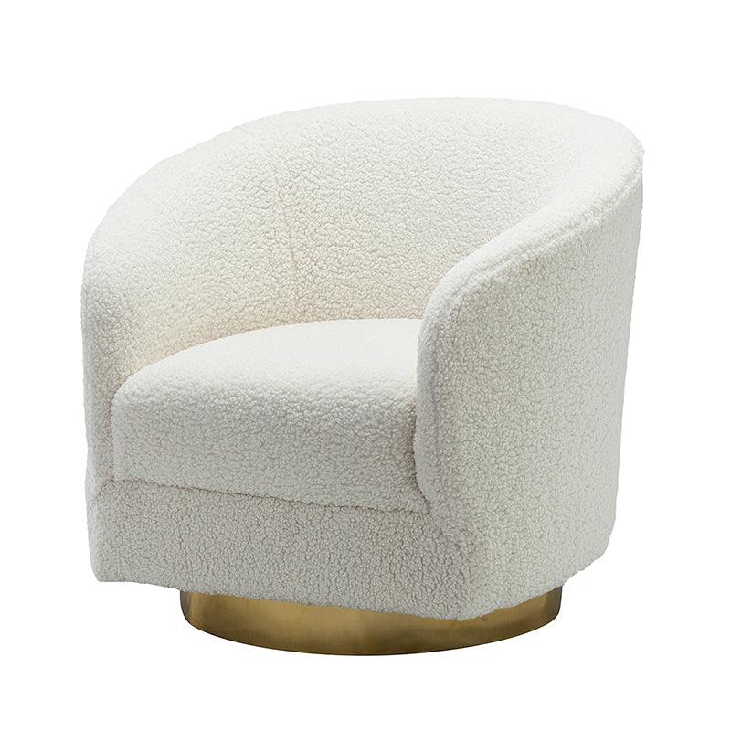 Boucle Swivel Chair