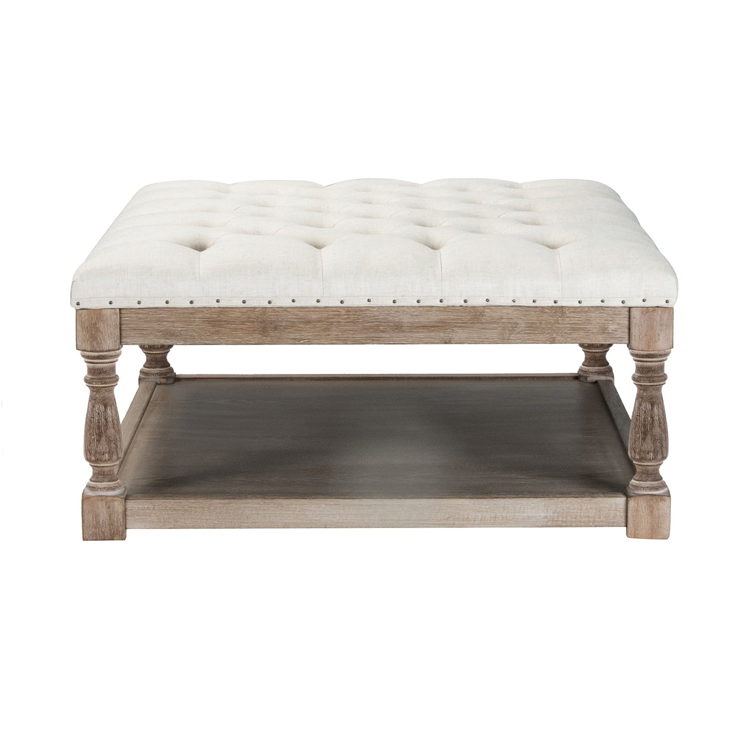 Cepheus Shelved Tufted Cocktail Ottoman