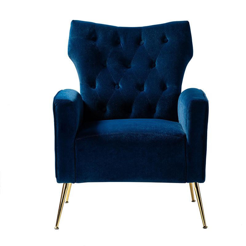 Layla Tufted Velvet Wingback Armchair
