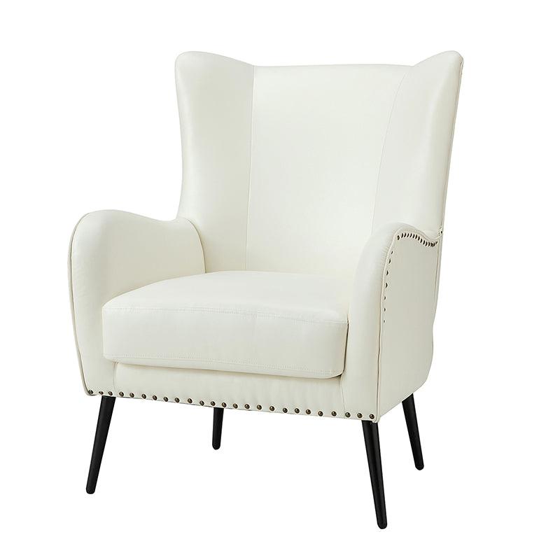 Ella Faux Leather Wingback Armchair