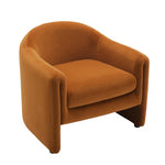Modern-Style Upholstered Barrel Accent Chair