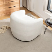 Alexandre Upholstered Swivel Barrel Chair