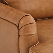 Elijah Genuine Leather Swivel Accent Chair (Set of 2)