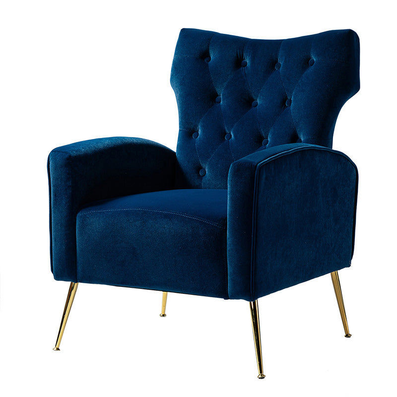 Layla Tufted Velvet Wingback Armchair
