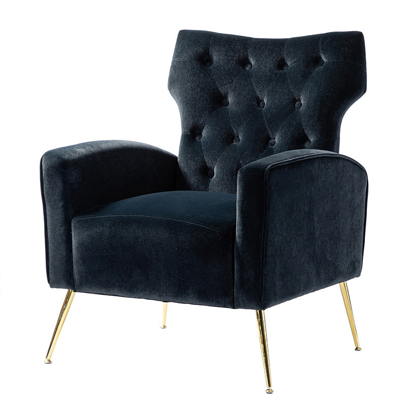 Layla Tufted Velvet Wingback Armchair