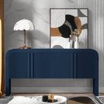 Nalani 63'' Wide Striped Sideboard with 4 Doors