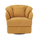 Vivian Mid-Century Modern Barrel Swivel Chairs