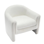 Modern-Style Upholstered Barrel Accent Chair