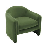 Modern-Style Upholstered Barrel Accent Chair