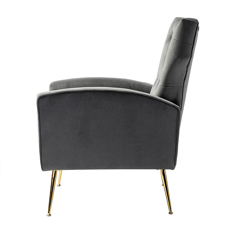 Layla Tufted Velvet Wingback Armchair