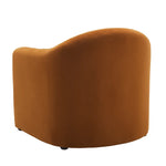 Modern-Style Upholstered Barrel Accent Chair