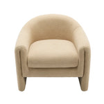 Modern-Style Upholstered Barrel Accent Chair