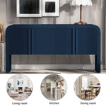 Nalani 63'' Wide Striped Sideboard with 4 Doors