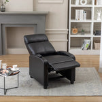 Garrett Modern and Soft Touch Breathable Leather Massage Home Theater Individual Seat with Remote Control