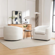 Alexandre Upholstered Swivel Barrel Chair