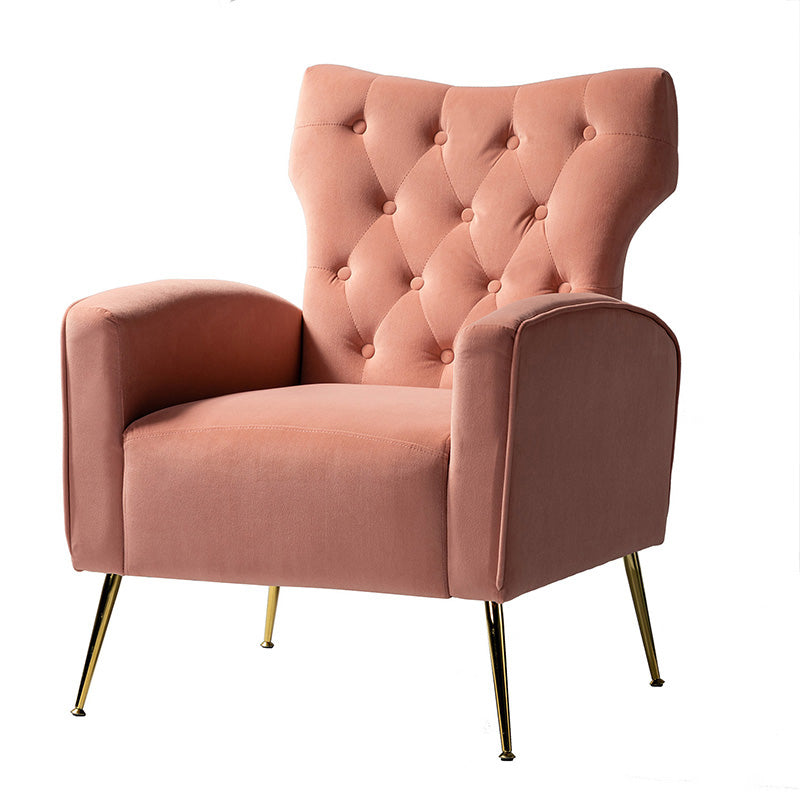 Layla Tufted Velvet Wingback Armchair