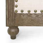 Tiffani Retro-Style 79-Inch Wide Beige Sofa