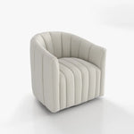 Kelly Velvet Swivel Barrel Chair