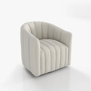 Kelly Velvet Swivel Barrel Chair