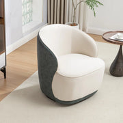 Domonic Velvet Upholstered Swivel Barrel Chair