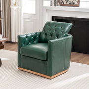 Francis Genuine Leather Swivel Armchair